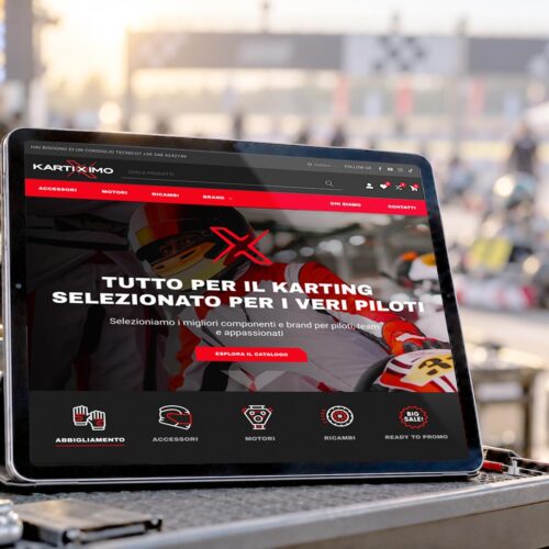 Mockup sito web Kartiximo