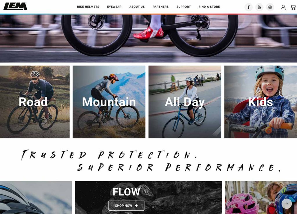 sito e-commerce lem helmets