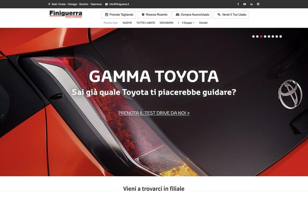 Sito web Finiguerra home page