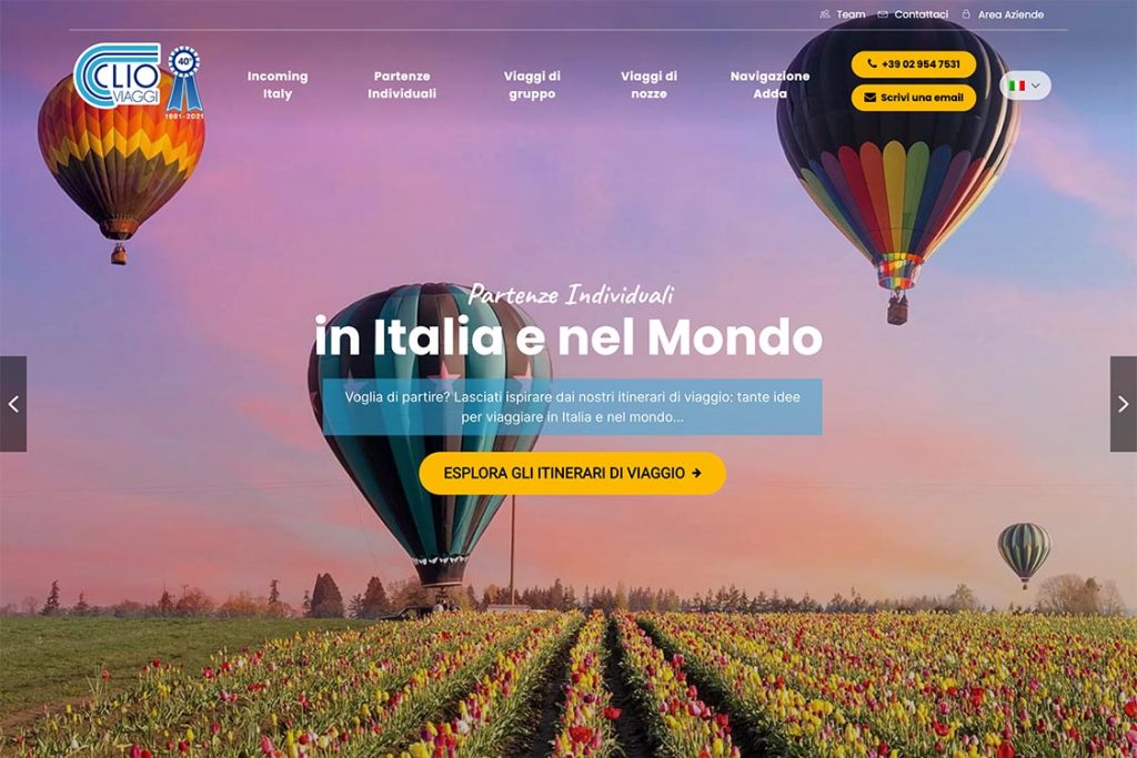 Sito Web Clio Viaggi