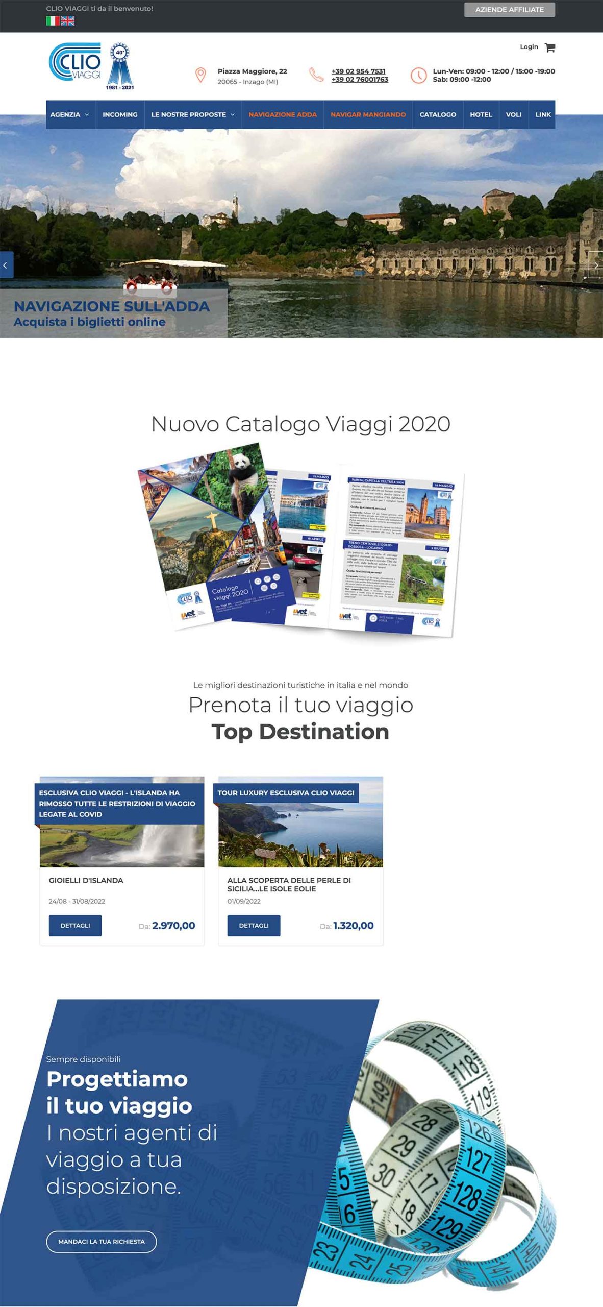 Sito Web Clio Viaggi
