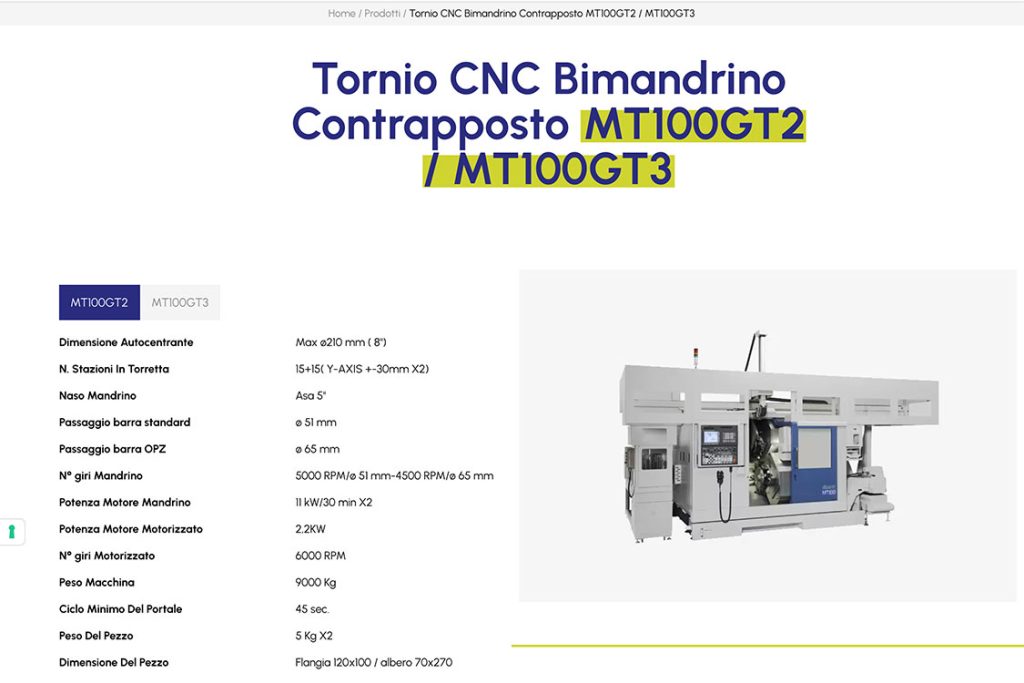 Sito Web Rossi Macchine