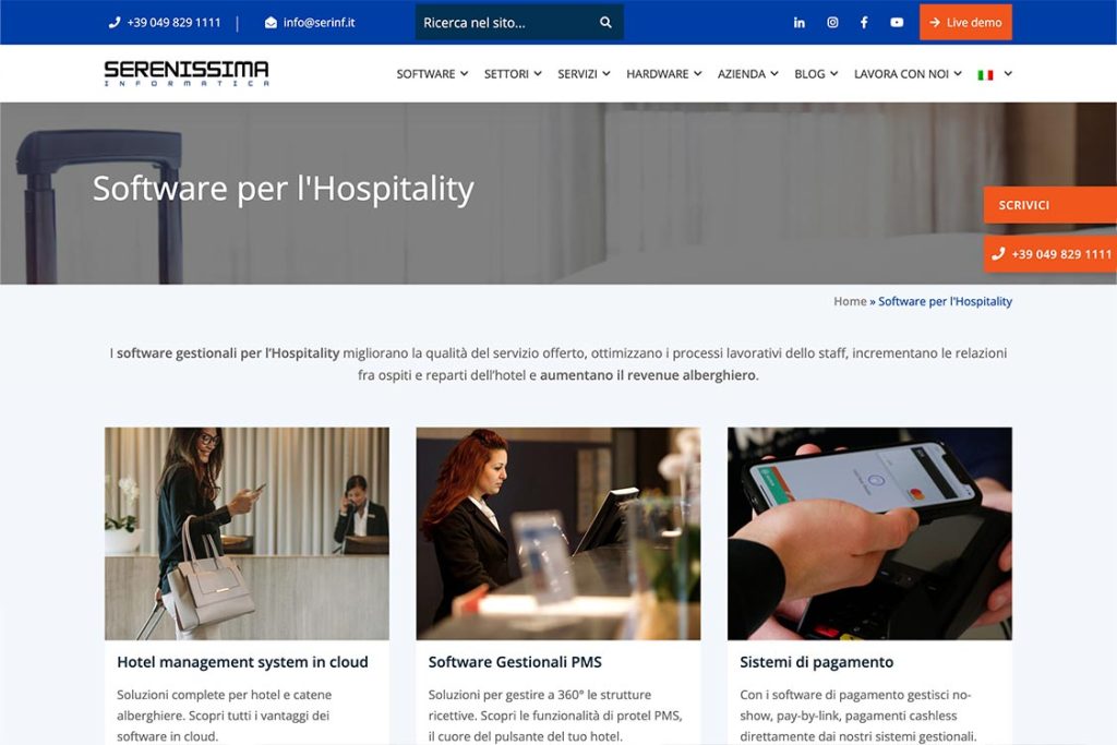 Sito Web Serenissima Informatica