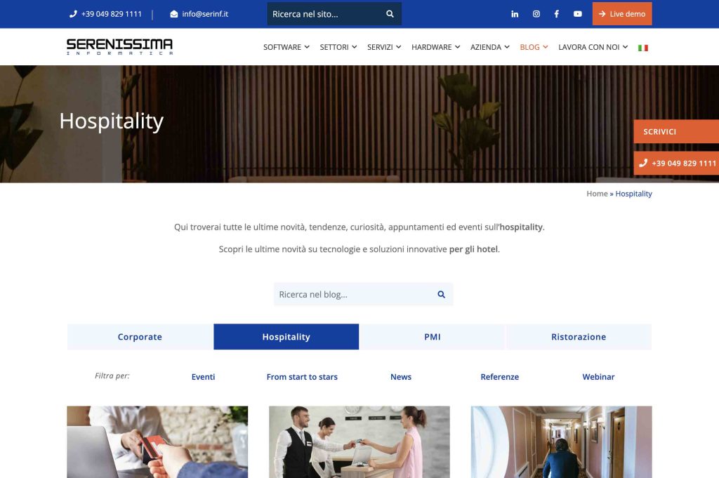 Sito Web Serenissima Informatica