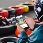 smartphone pilota kart sponsorizzate social