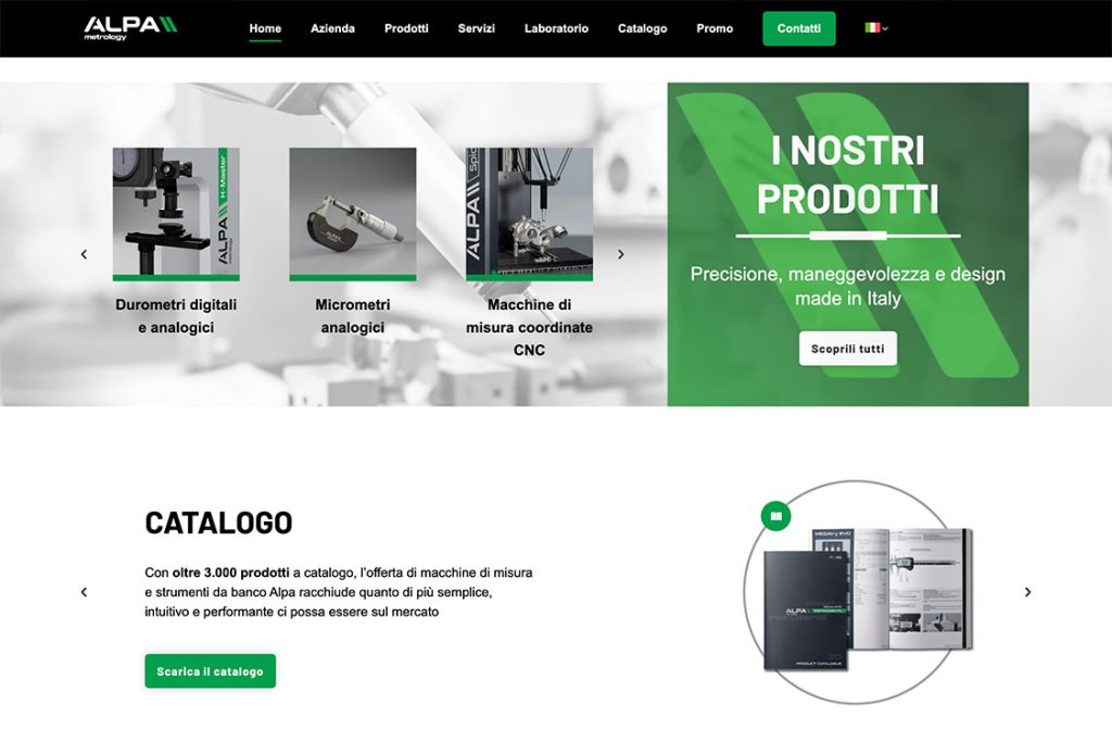 Sito Web Alpa Metrology